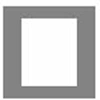 GF Smith Classic Standard Overlays 7.5x5.5 Raised Border Self Adhesive (20)