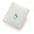 D Wright Baby Footprints Album (Blue)