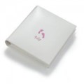 D Wright Baby Footprints Album (Pink)