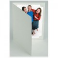 GF Smith Cut Corner Folder Matt Linen Effect White 5x4 Up (100)
