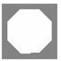 GF Smith Classic Standard Overlays 9.5x9.5 Gold Border Self Adhesive (20)