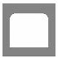 GF Smith Classic Standard Overlays 9.5x7.5 Raised Border Self Adhesive (20)