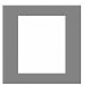 GF Smith Classic Standard Overlays 7.5x5.5 Raised Border Self Adhesive (20)