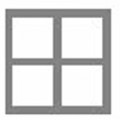 GF Smith Classic Standard Overlays 4.5x4.5 Silver Border Plain (20)