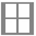 GF Smith Classic Standard Overlays 4.5x3.5 Gold Border Self Adhesive (20)