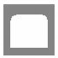 GF Smith Universal Standard Overlays 7.5x5.5 Silver Border Plain (20)