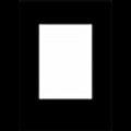 Mario Acerboni M655 5x7 Rect Plain Embossed A4 Overlays White (5)